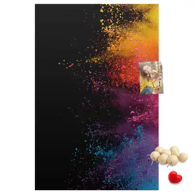 Prikbord van kurk Gekleurd poeder