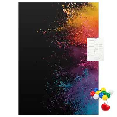 Prikbord van kurk Gekleurd poeder