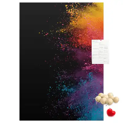 Prikbord van kurk Gekleurd poeder