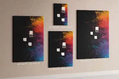 Prikbord van kurk Gekleurd poeder