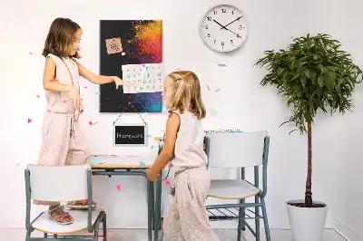 Prikbord van kurk Gekleurd poeder
