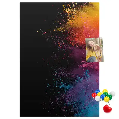Prikbord van kurk Gekleurd poeder
