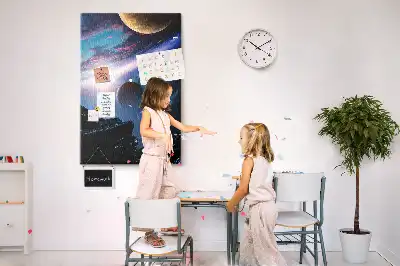 Prikbord van kurk Universum-sterrenstelsel