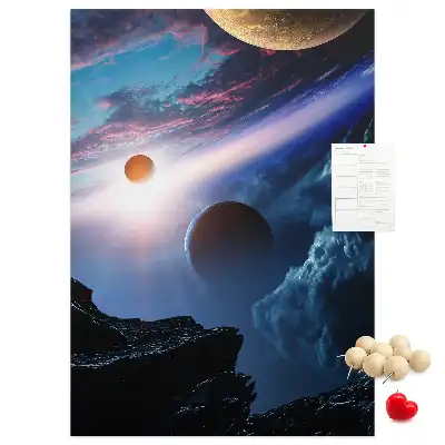 Prikbord van kurk Universum-sterrenstelsel