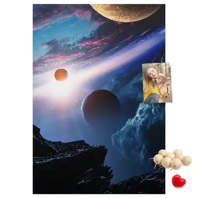 Prikbord van kurk Universum-sterrenstelsel