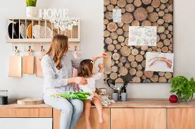 Prikbord Stukken van stammen opstellingen