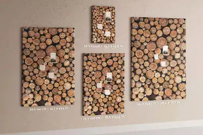 Prikbord Stukken van stammen opstellingen