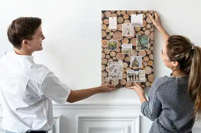 Prikbord Stukken van stammen opstellingen