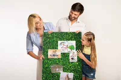 Prikbord van kurk Omheining in bladeren