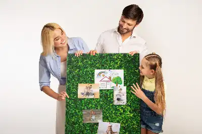 Prikbord van kurk Omheining in bladeren