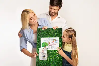 Prikbord van kurk Omheining in bladeren