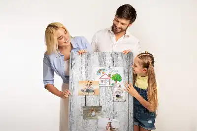 Prikbord Geschilderde planken