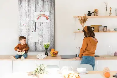 Prikbord Geschilderde planken