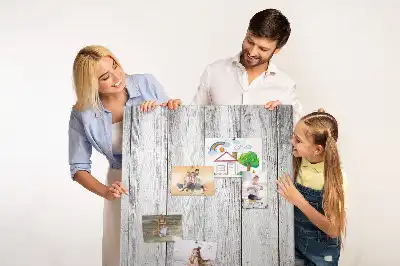 Prikbord Geschilderde planken