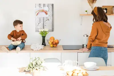Prikbord Geschilderde planken