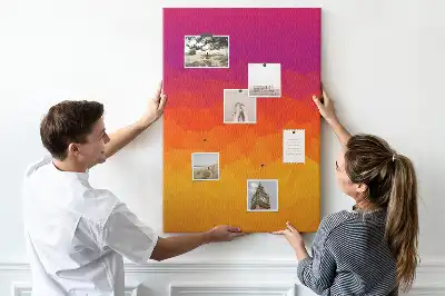 Prikbord Opkomende zon gradiënt