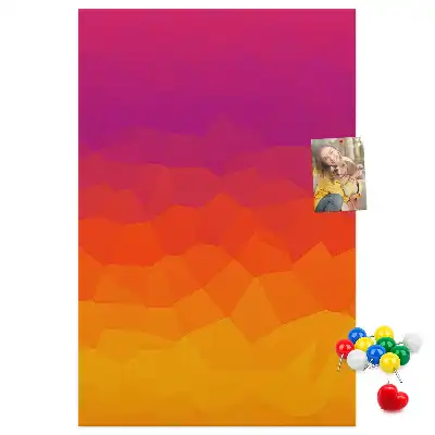 Prikbord Opkomende zon gradiënt
