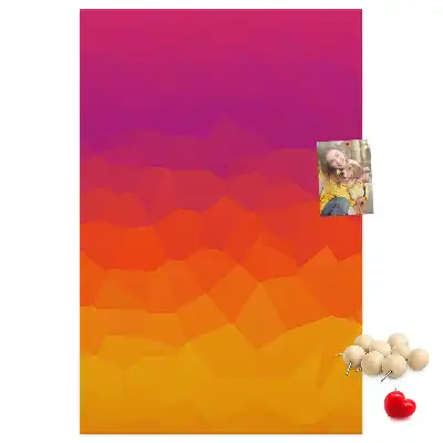 Prikbord Opkomende zon gradiënt