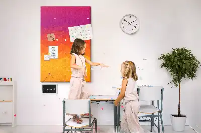 Prikbord Opkomende zon gradiënt