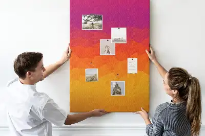 Prikbord Opkomende zon gradiënt