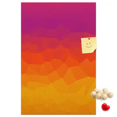 Prikbord Opkomende zon gradiënt