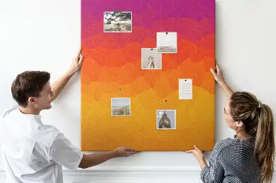 Prikbord Opkomende zon gradiënt