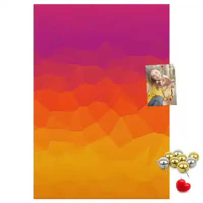 Prikbord Opkomende zon gradiënt