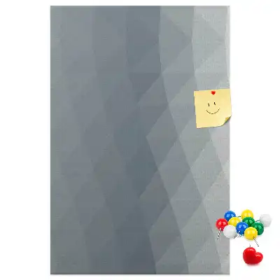 Kurken prikbord met abstracte grijze golven