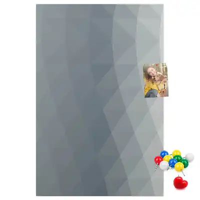 Prikbord van kurk Abstracte grijze golven