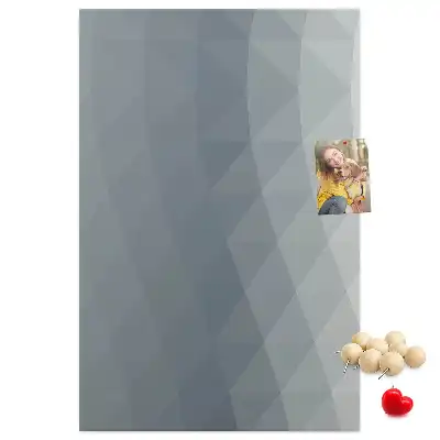 Prikbord van kurk Abstracte grijze golven