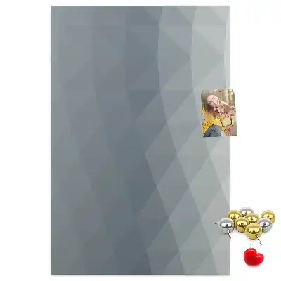 Prikbord van kurk Abstracte grijze golven
