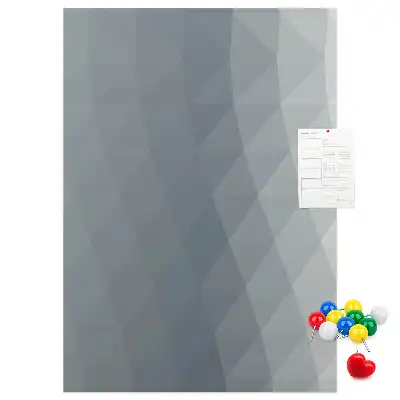 Prikbord van kurk Abstracte grijze golven