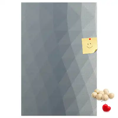 Prikbord van kurk Abstracte grijze golven