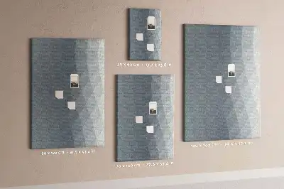 Prikbord van kurk Abstracte grijze golven