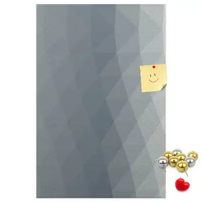 Prikbord van kurk Abstracte grijze golven