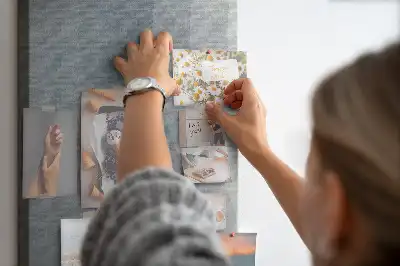 Prikbord van kurk Abstracte grijze golven
