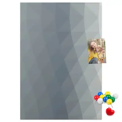 Prikbord van kurk Abstracte grijze golven