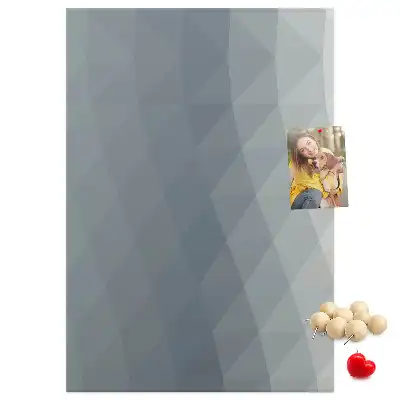 Prikbord van kurk Abstracte grijze golven