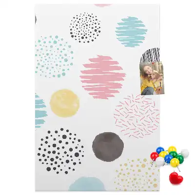 Prikbord Kleurrijke cirkels