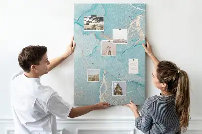 Prikbord van kurk Decoratieve marmertextuur