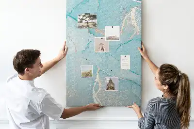 Prikbord van kurk Decoratieve marmertextuur