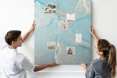 Prikbord van kurk Decoratieve marmertextuur