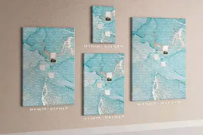 Prikbord van kurk Decoratieve marmertextuur