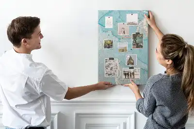 Prikbord van kurk Decoratieve marmertextuur