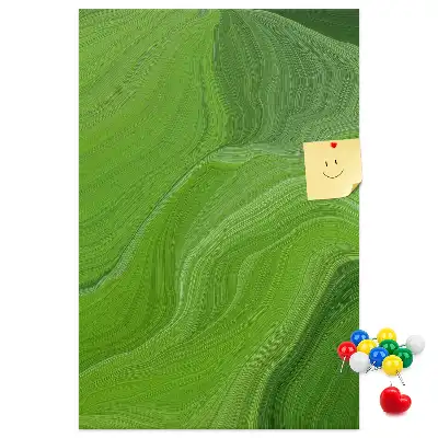 Prikbord met abstract golfmotief