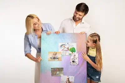 Prikbord van kurk Pastelkleurige veren
