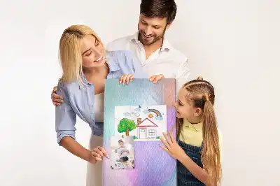 Prikbord van kurk Pastelkleurige veren