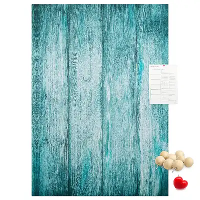Prikbord van kurk Hout in blauw