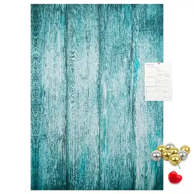 Prikbord van kurk Hout in blauw