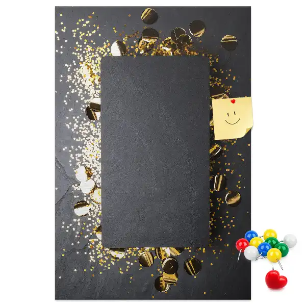 Prikbord Gouden confetti